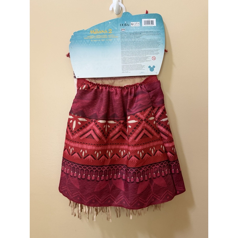 NEW Disney's Moana 2 Moana Adventure Outfit/Costume Fit Sizes 4-6X NWT - Picture 3 of 9
